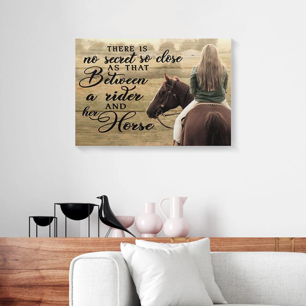 horse rider girl canvas prints wall art decor 5707