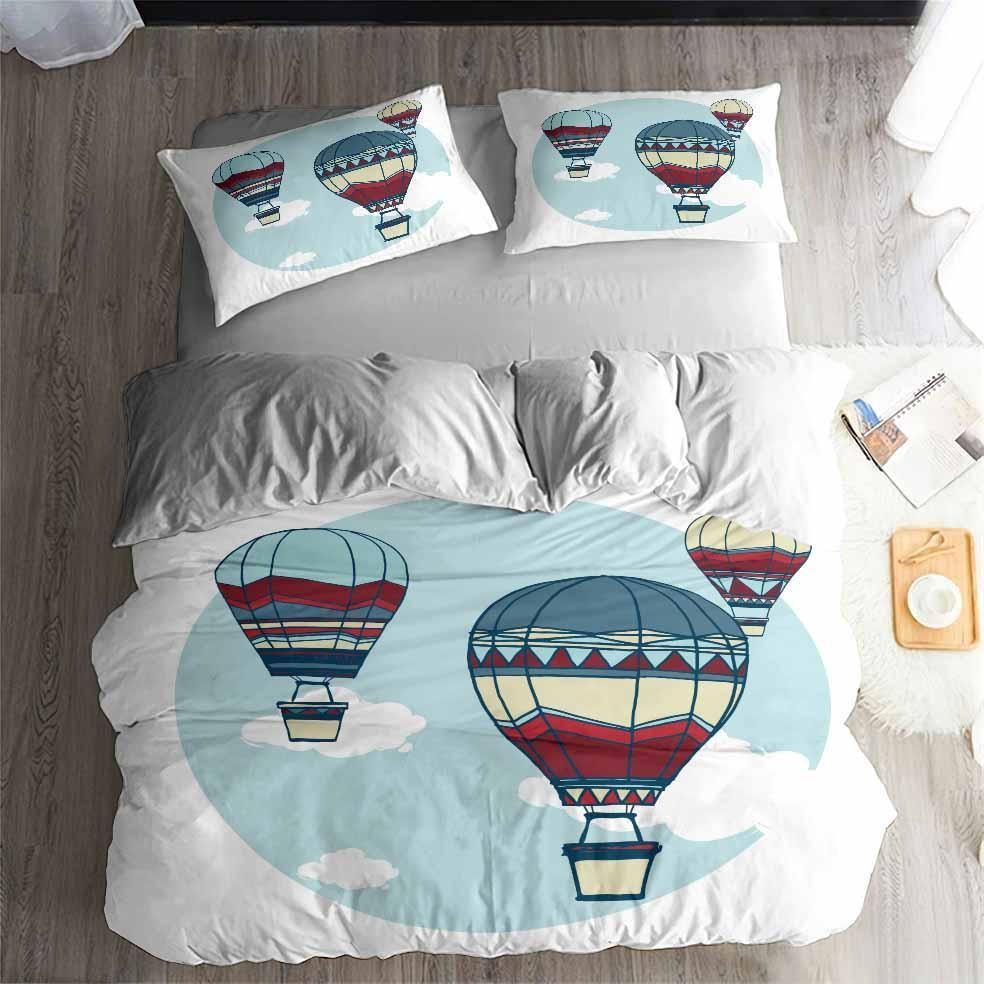 hot air balloon printed bedding set bedroom decor 8112