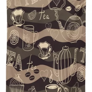 hot pots coffee beans 3d printed tablecloth table decor 2323