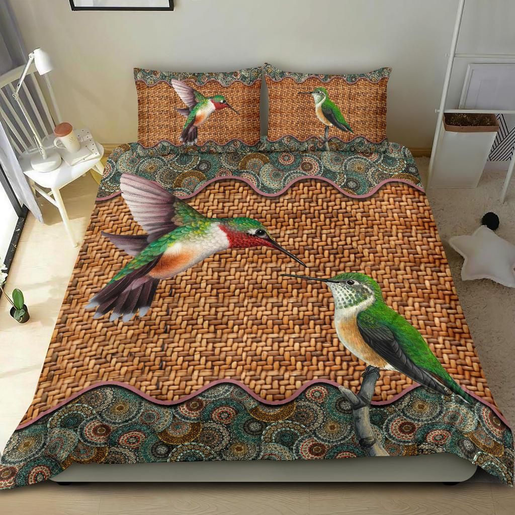 hummingbird hummingbirds on the seamless pattern duvet bedding set 7976