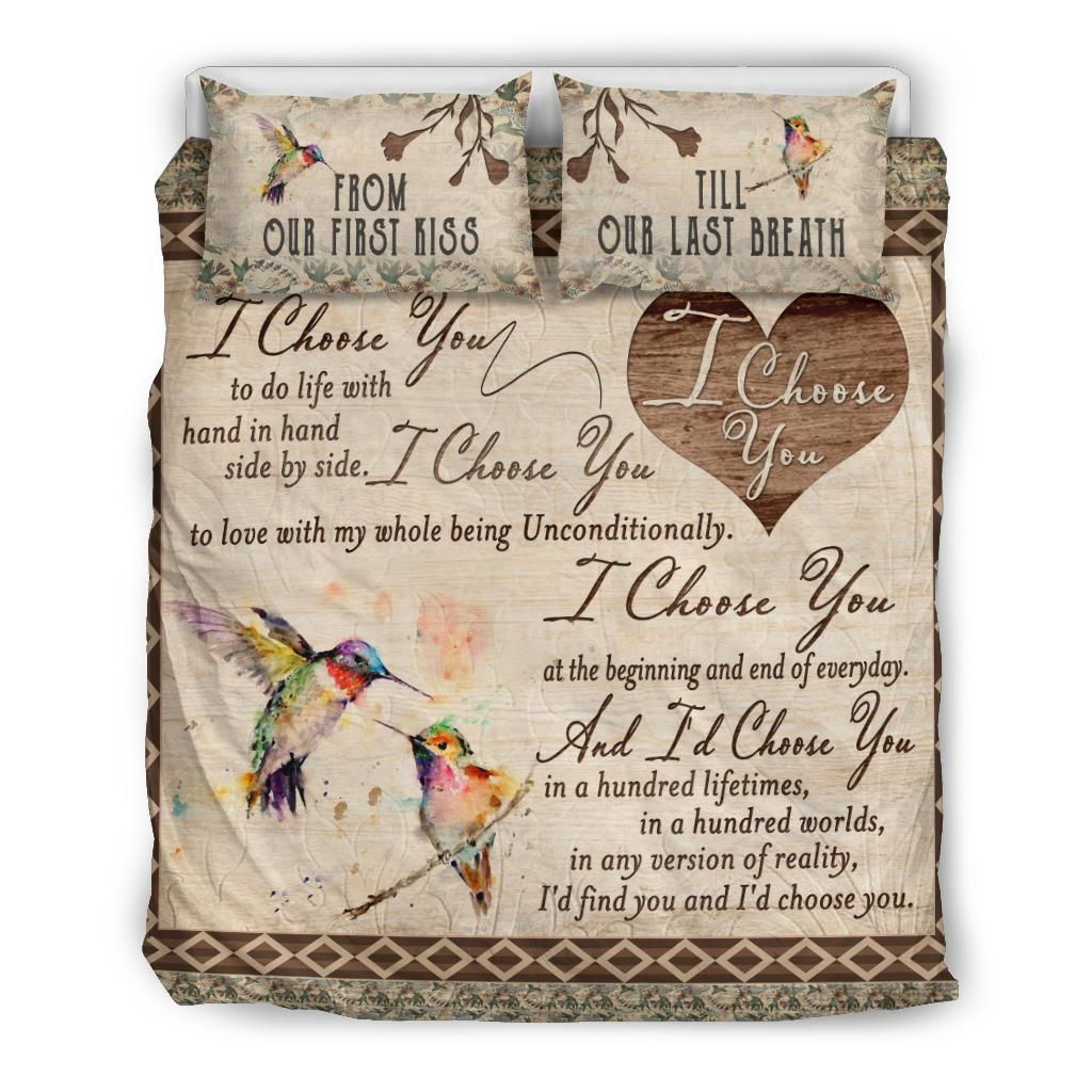 hummingbird i choose you v22 duvet bedding set 3235