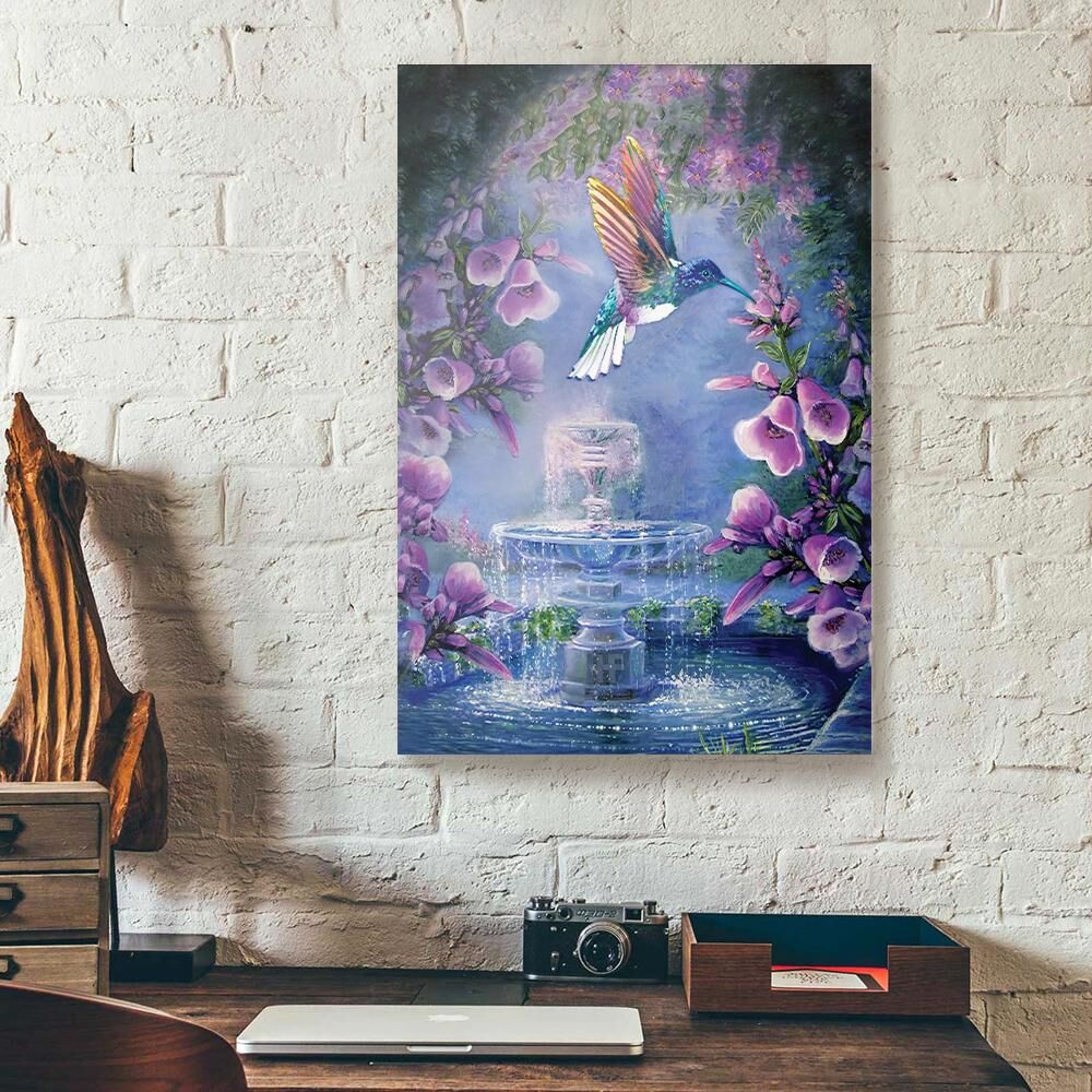 Hummingbird Water Color Art Canvas Wall Art hummingbird water color art canvas wall art 8554
