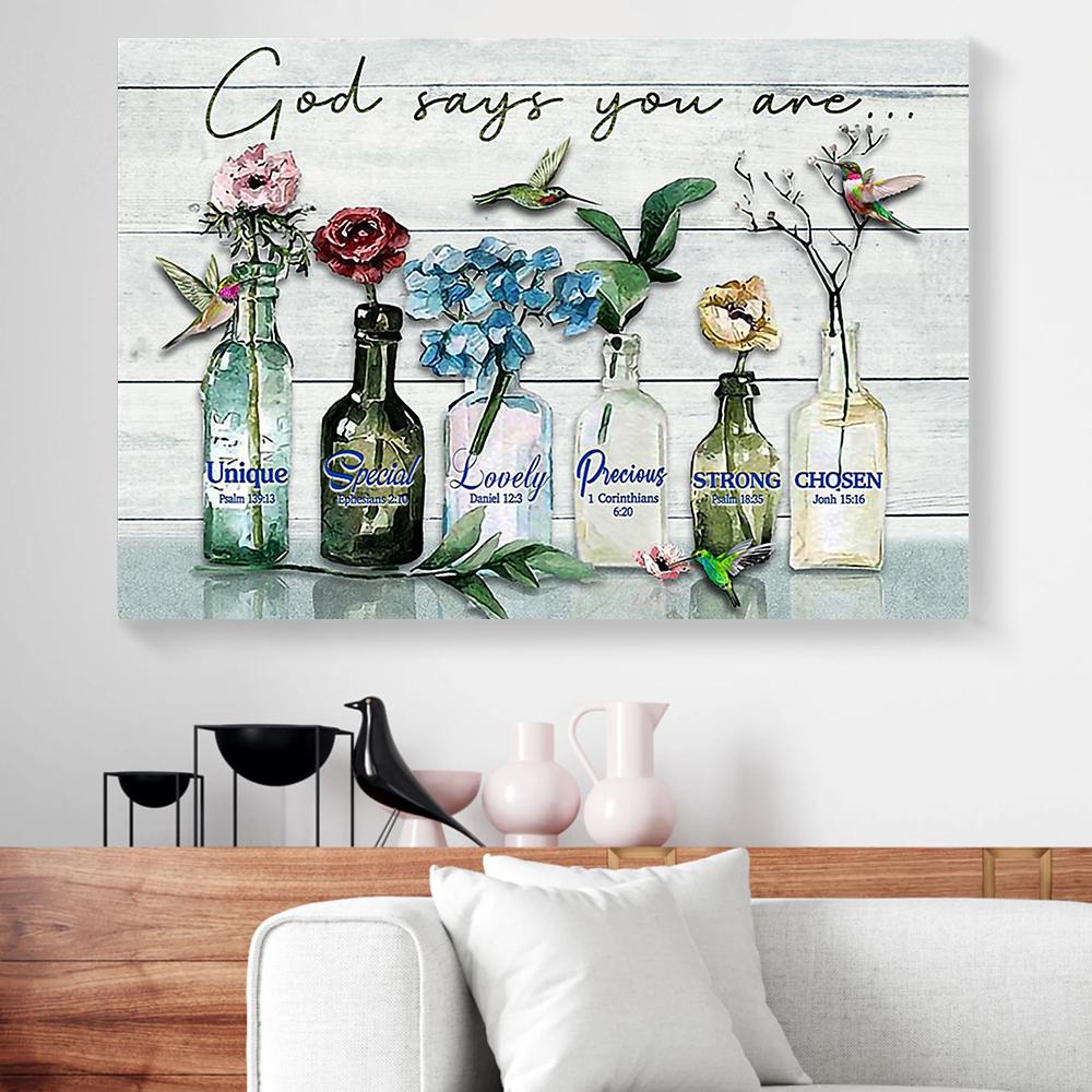 hummingbirds canvas prints wall art decor 5726