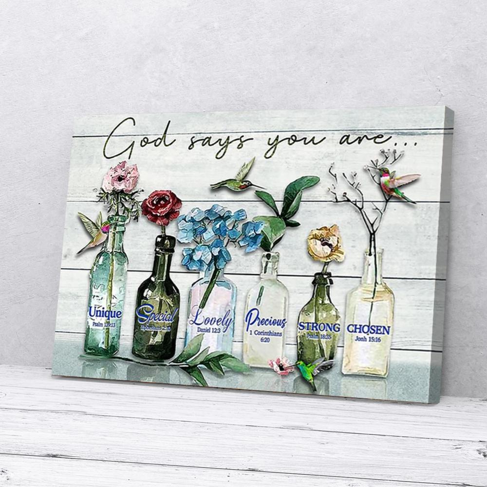 hummingbirds canvas prints wall art decor 5983