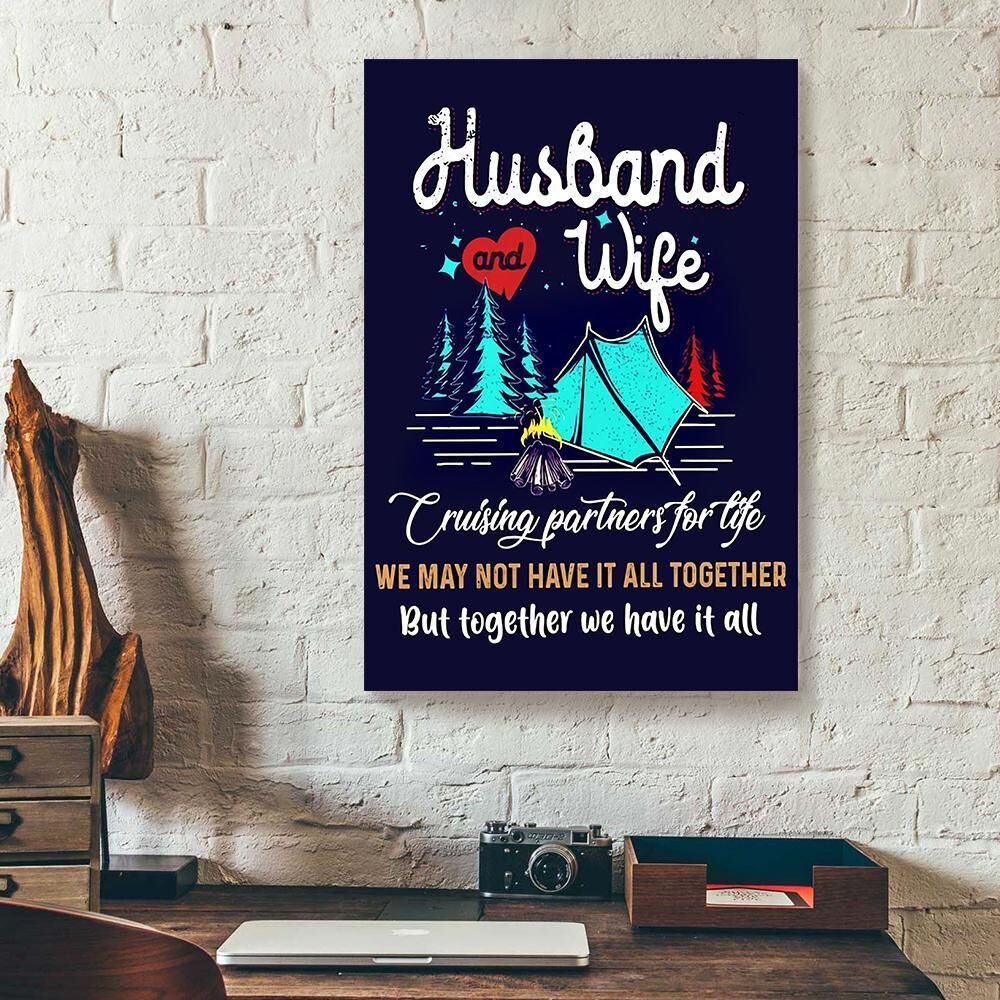Husband And Wife Life Camping Canvas Prints - Wall Art Decor husband and wife life camping canvas prints wall art decor 4940