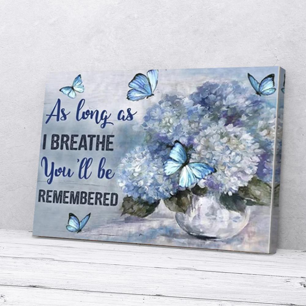 hydrangeas butterfly canvas prints wall art decor 5356