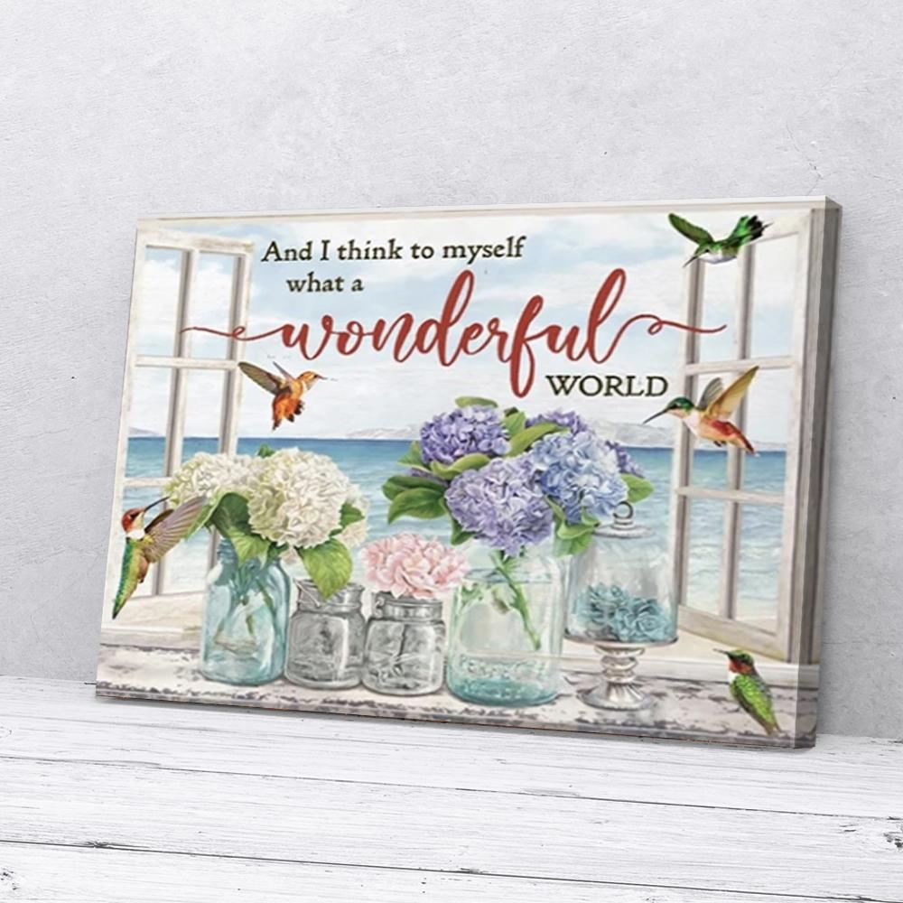 Hydrangeas Hummingbird Canvas Prints - Wall Art Decor hydrangeas hummingbird canvas prints wall art decor 4700