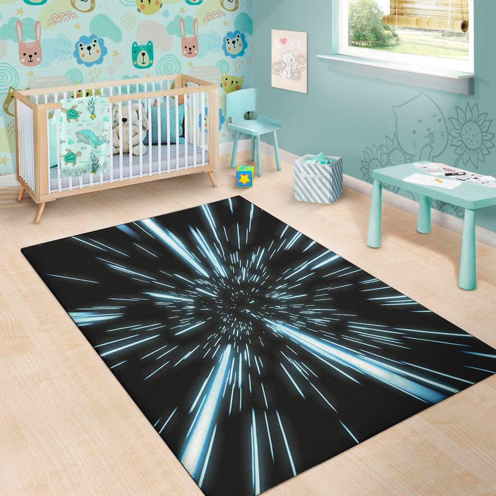 hyperspace lightspeed print area rug floor decor 4593