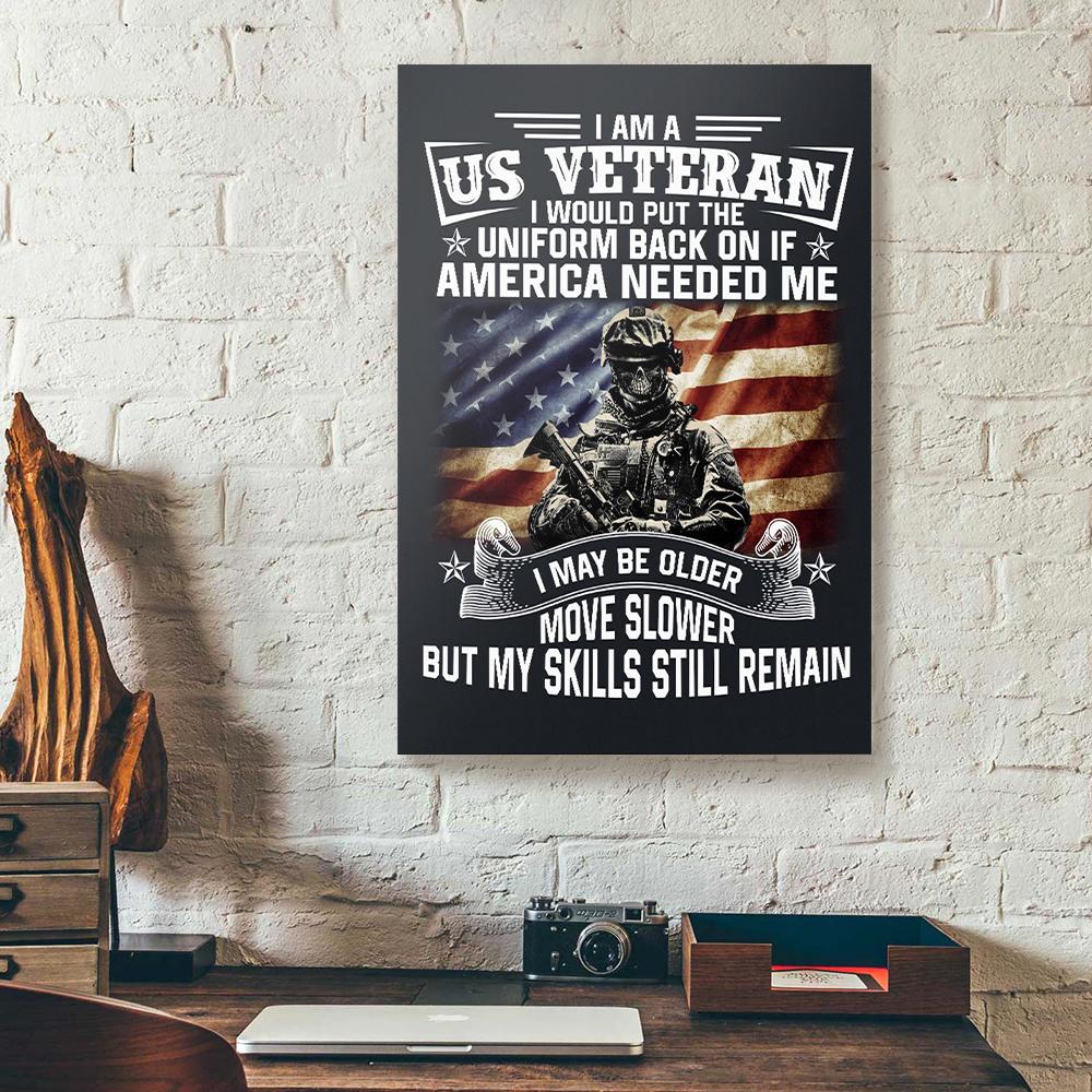 I Am A Us Veteran Canvas Prints - Wall Art Decor i am a us veteran canvas prints wall art decor 8458