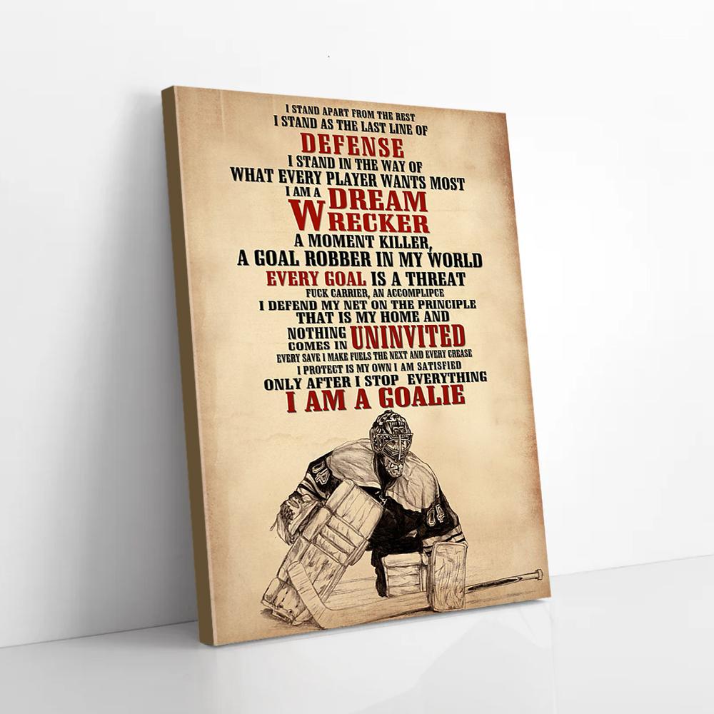 I Am Dream Wrecker Hockey Canvas Prints - Wall Art Decor i am dream wrecker hockey canvas prints wall art decor 5063