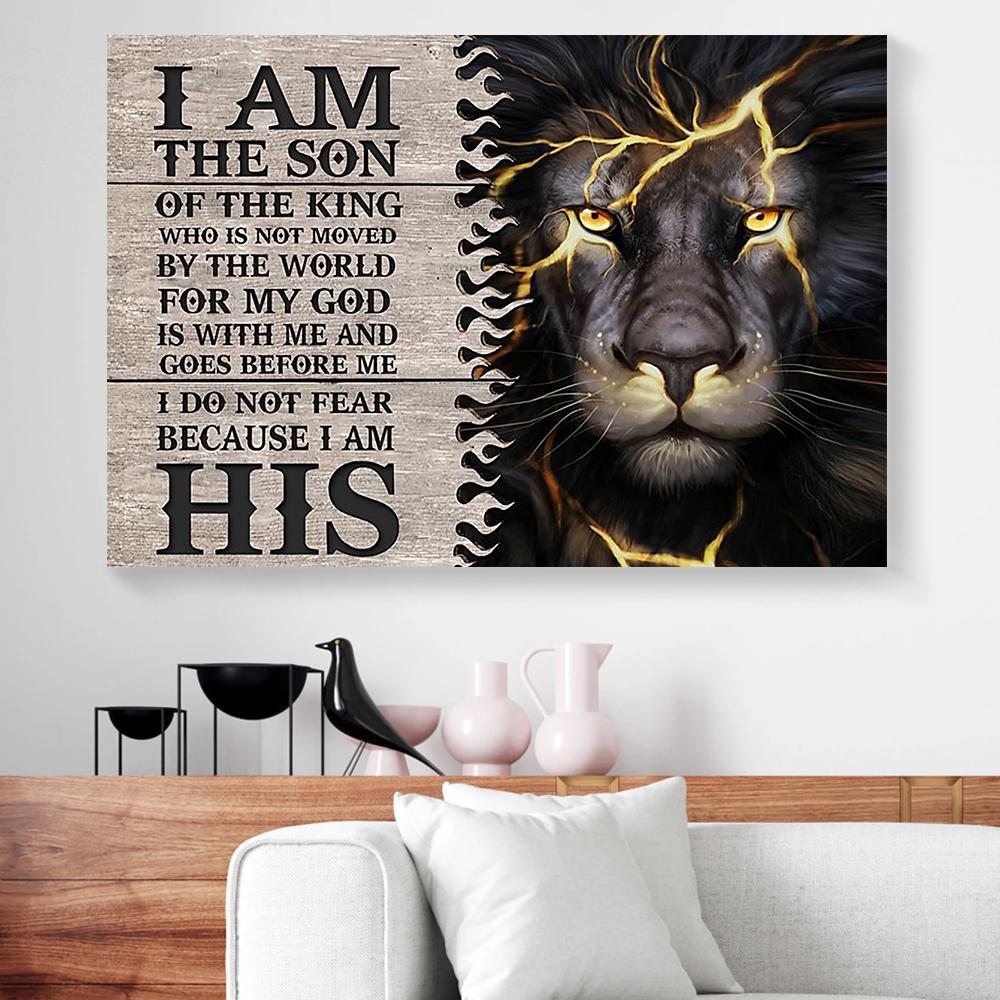 i am lion king canvas prints wall art decor 8467