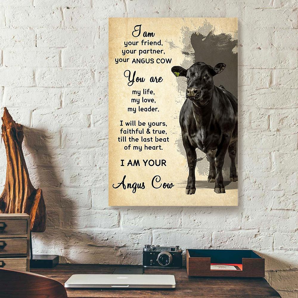 i am your angus cow canvas prints wall art decor 3805