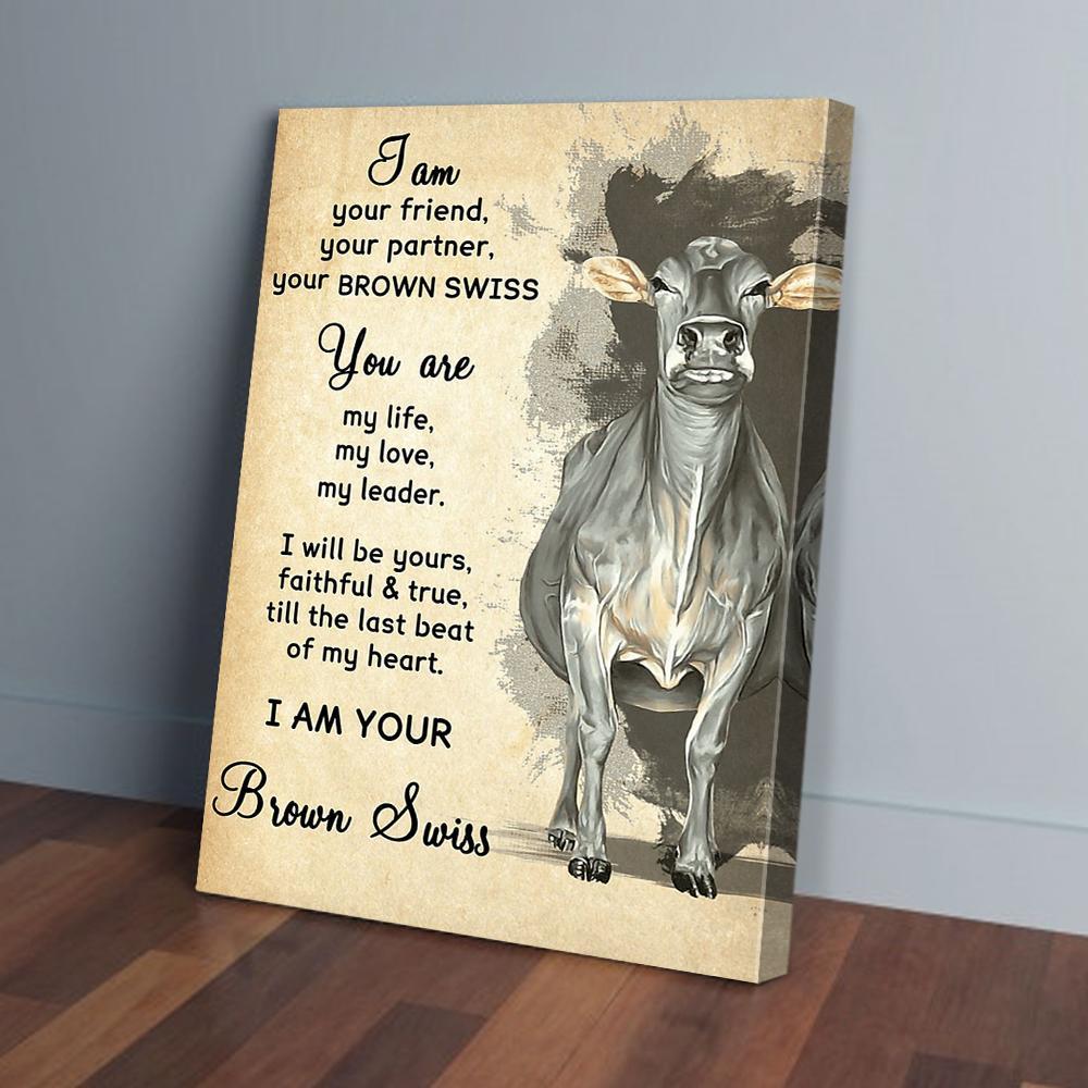 i am your friend your partner your brown swiss canvas prints wall art decor 3772