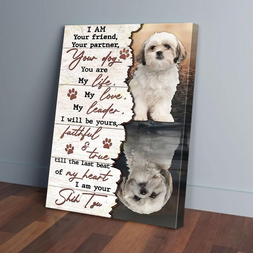 I Am Your Shih Tzu Dog Vertical Canvas Prints - Wall Art Decor i am your shih tzu dog vertical canvas prints wall art decor 7060