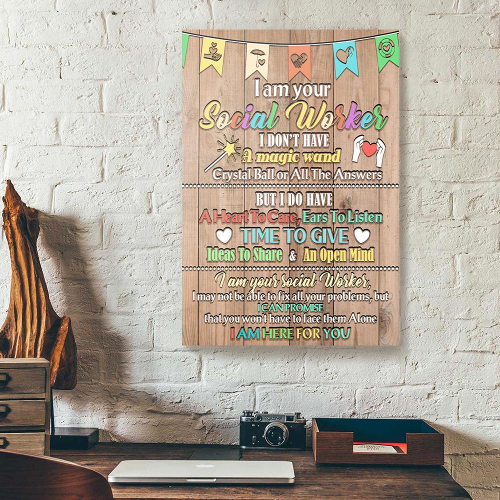 I Am Your Social Worker Canvas Prints - Wall Art Decor i am your social worker canvas prints wall art decor 4137