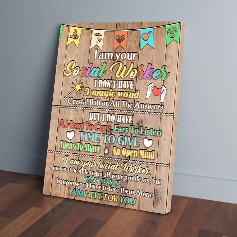 I Am Your Social Worker Canvas Prints - Wall Art Decor i am your social worker canvas prints wall art decor 6481