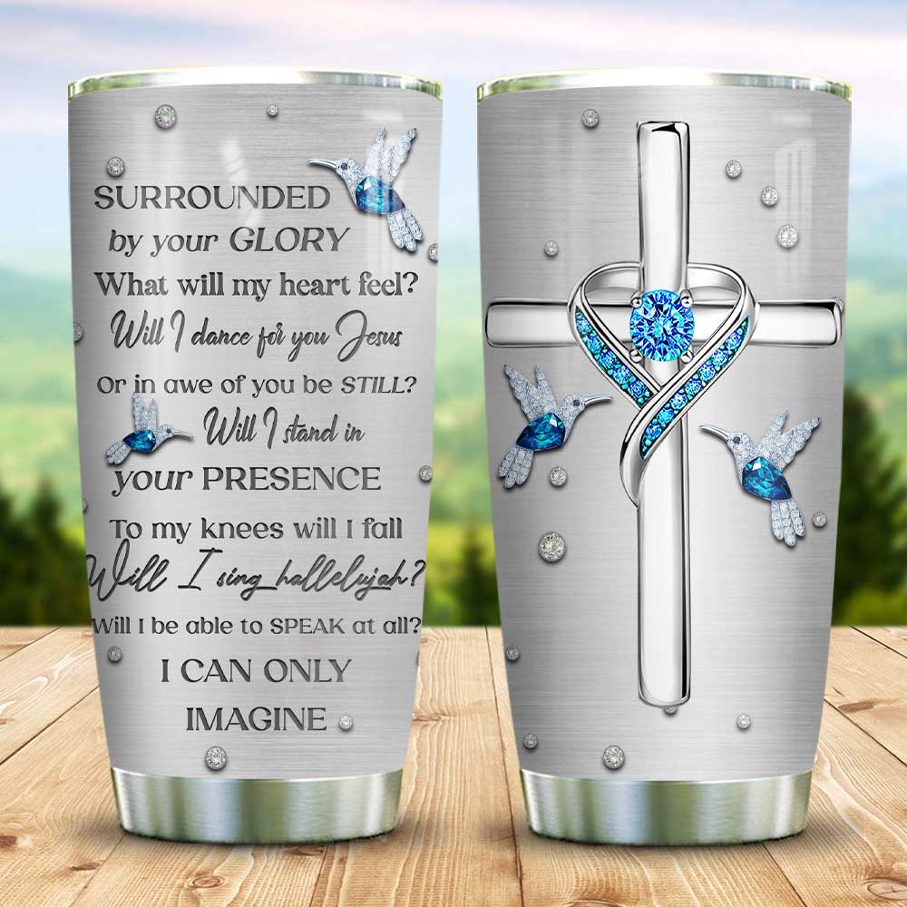 i can only imagine faith jewelry customize personalized stainless steel tumbler 3245