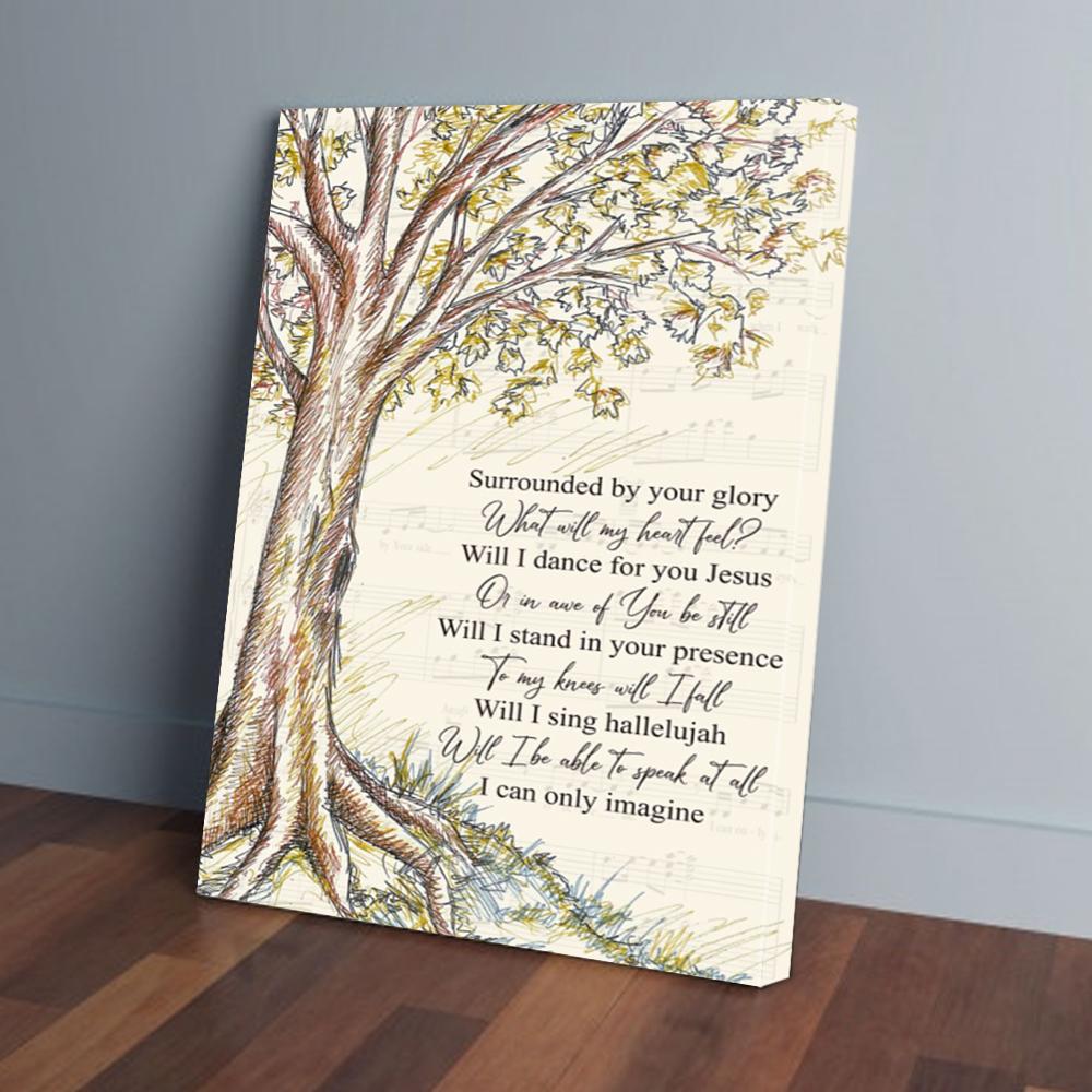 I Can Only Imagine Tree Painting Music Canvas Prints - Wall Art Decor i can only imagine tree painting music canvas prints wall art decor 5839