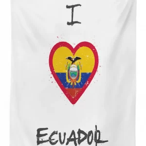 I Love Ecuador Heart Flag 3D Printed Tablecloth Table Decor 1 i love ecuador heart flag 3d printed tablecloth table decor 3227
