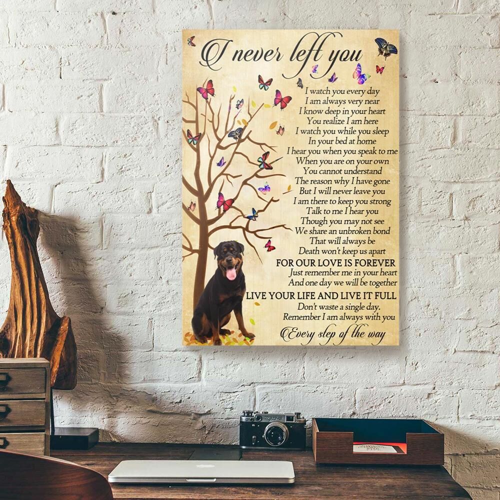 I Never Left You Rottweiler Canvas Prints - Wall Art Decor i never left you rottweiler canvas prints wall art decor 5455