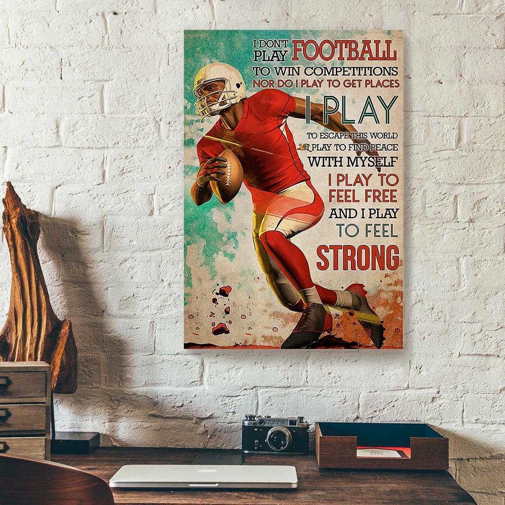 i play to feel strong dinosaur canvas prints wall art decor 2772