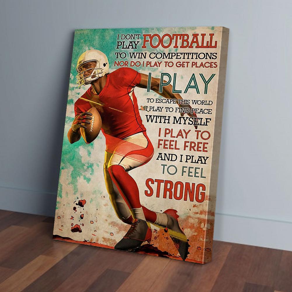 i play to feel strong dinosaur canvas prints wall art decor 5640