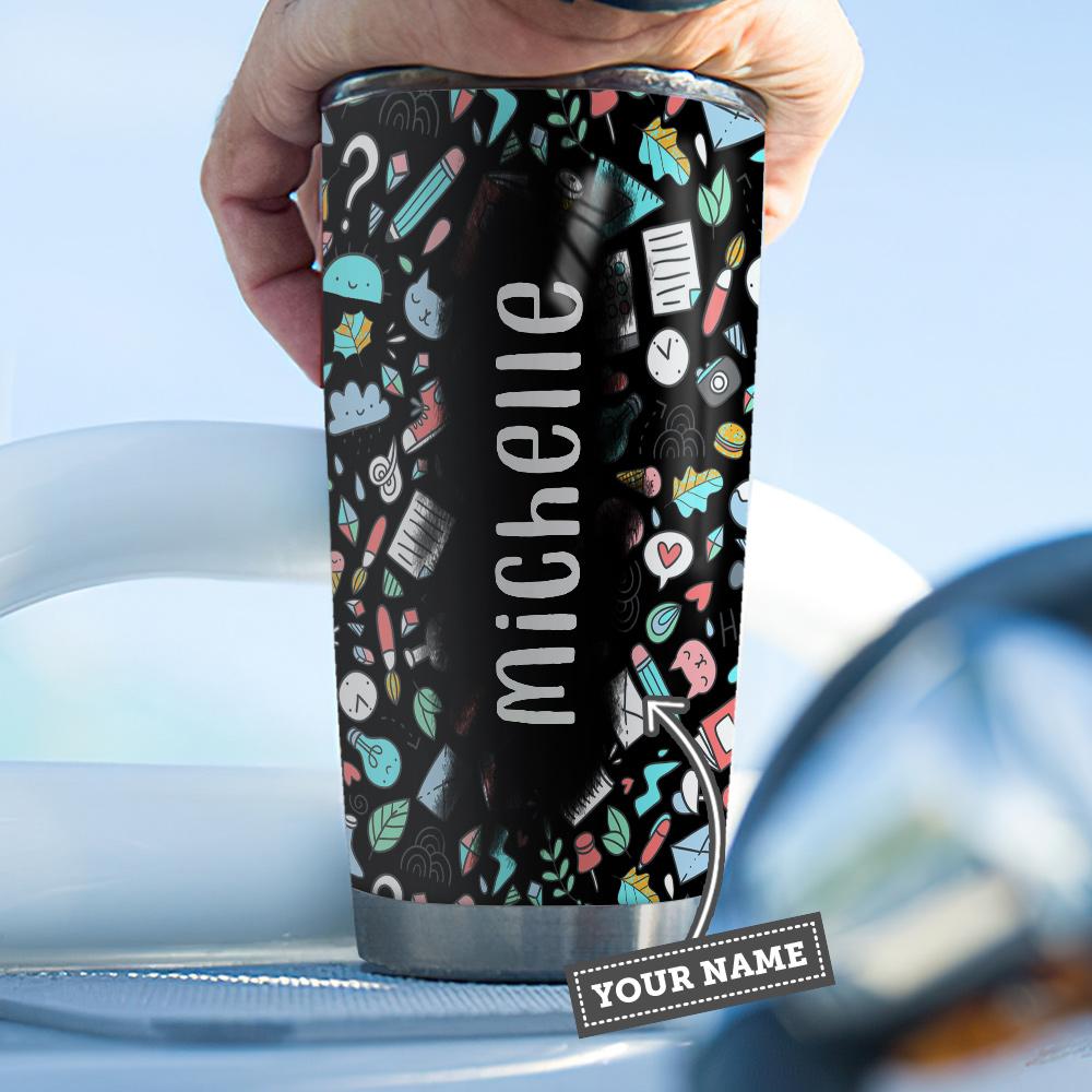 i survived teaching during pandemic 2021 teaching pattern teacher tumbler teacher gift personalized stainless steel tumbler 6890