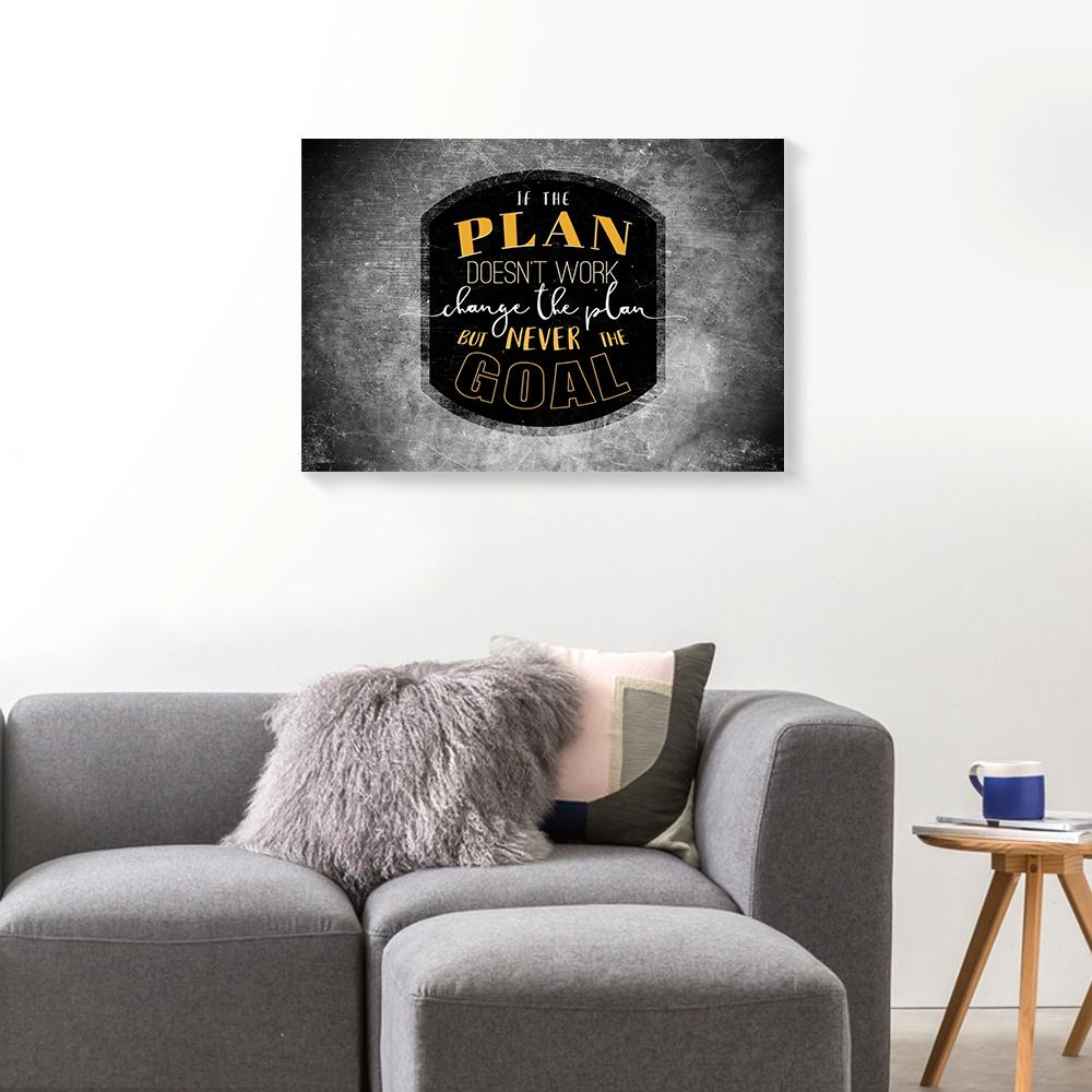 If The Plan Doesn'T Work Change The Plan Motivation Canvas Prints - Wall Art Decor if the plan doesnt work change the plan motivation canvas prints wall art decor 8868