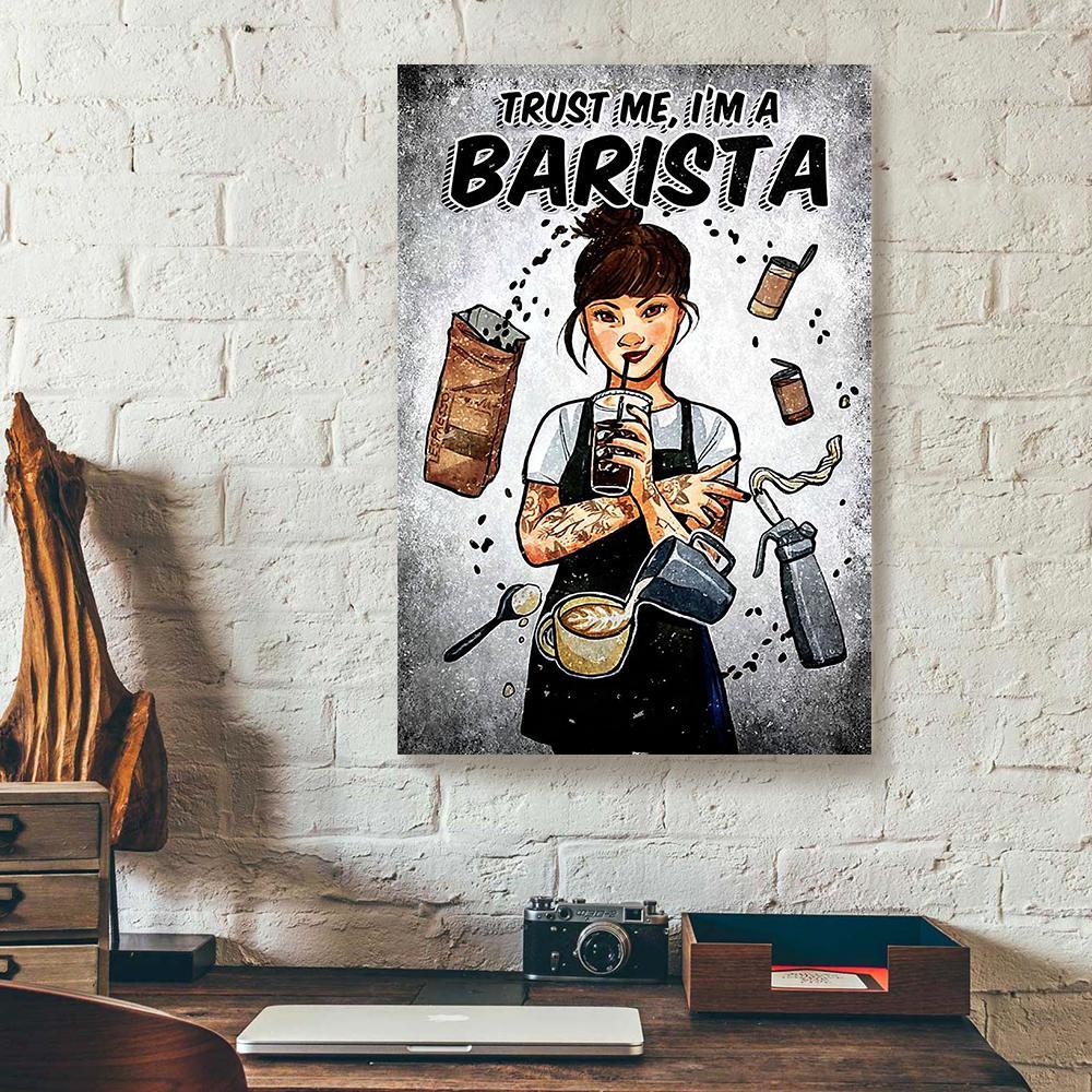 im a barista coffee canvas prints wall art decor 4549