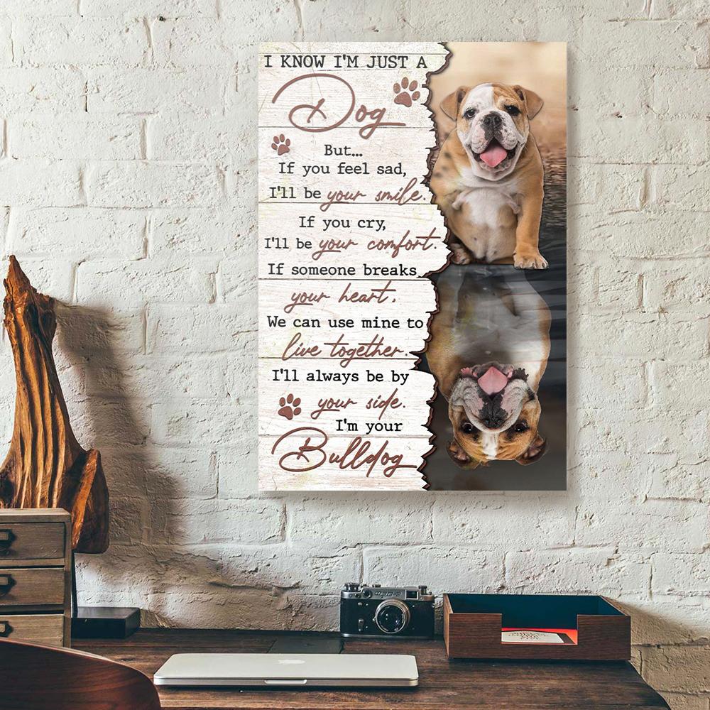 im your bulldog canvas prints wall art decor 5552