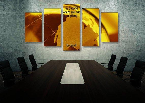 in a world abstract 5 panel canvas art wall decor 3338