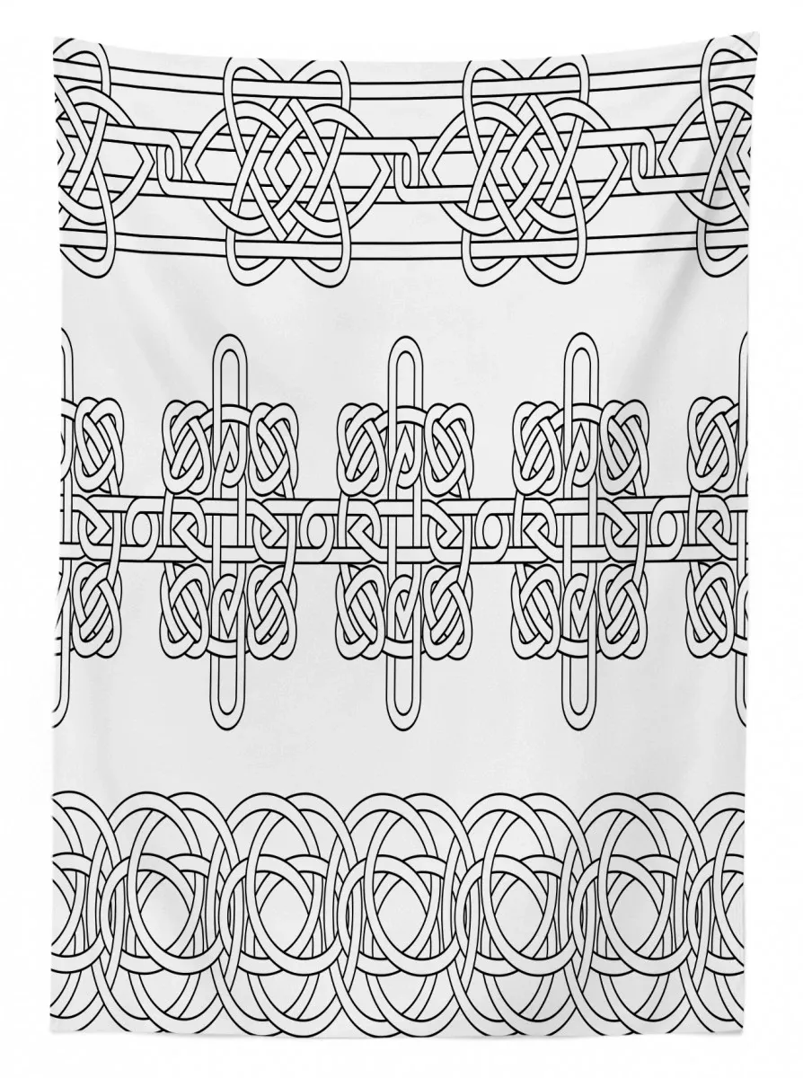 indigenous stencil art 3d printed tablecloth table decor 7988