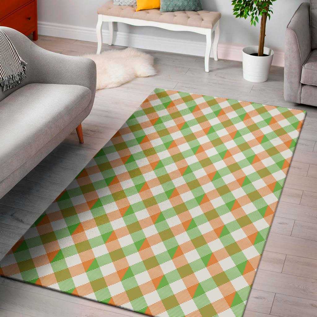 irish plaid saint patricks day print area rug floor decor 2796