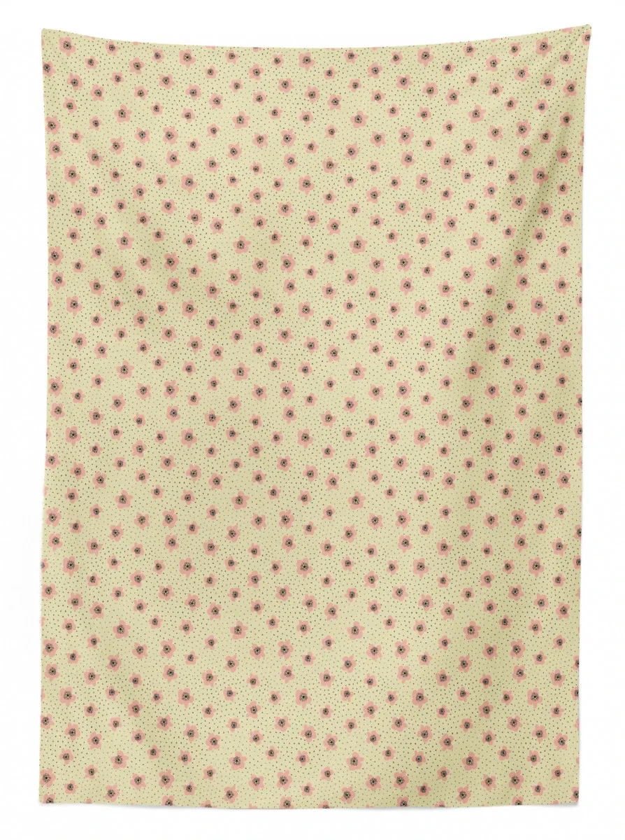 Irregular Dots And Flowers 3D Printed Tablecloth Table Decor irregular dots and flowers 3d printed tablecloth table decor 4962