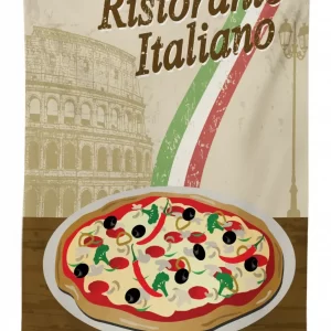 italian food colloseum 3d printed tablecloth table decor 2490