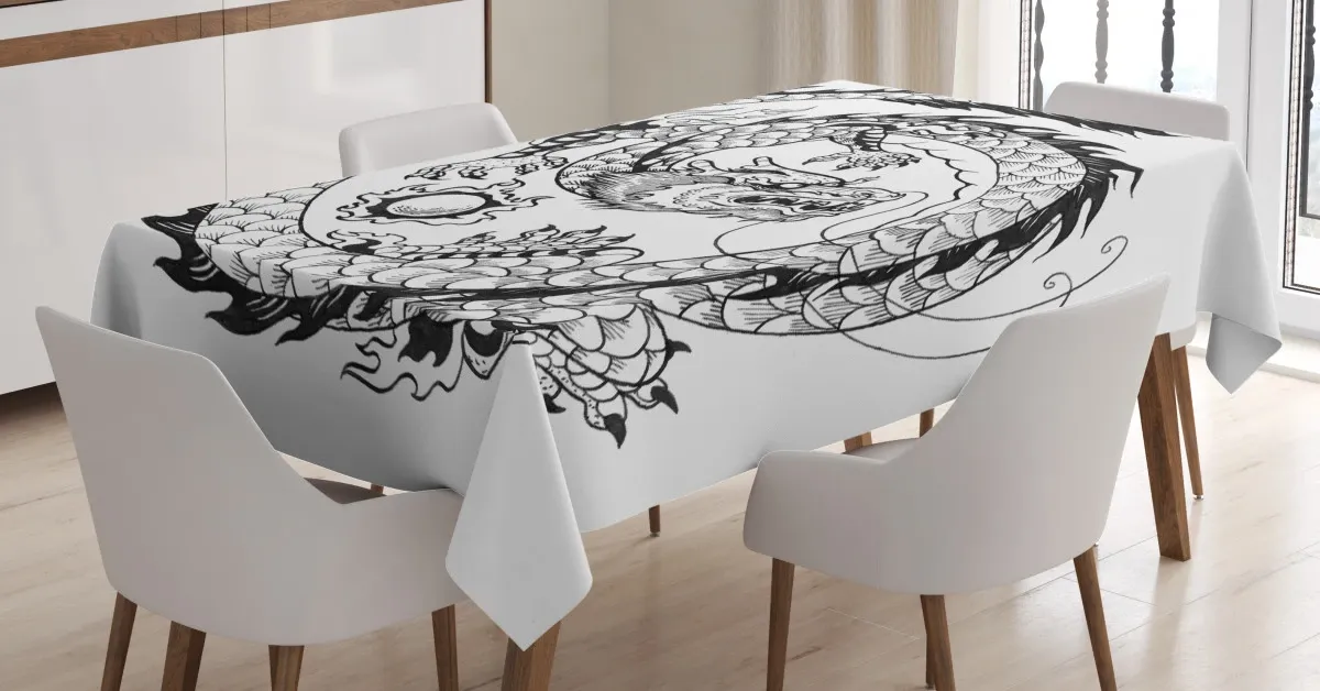 Japanese 3D Printed Tablecloth Table Decor japanese 3d printed tablecloth table decor 3224