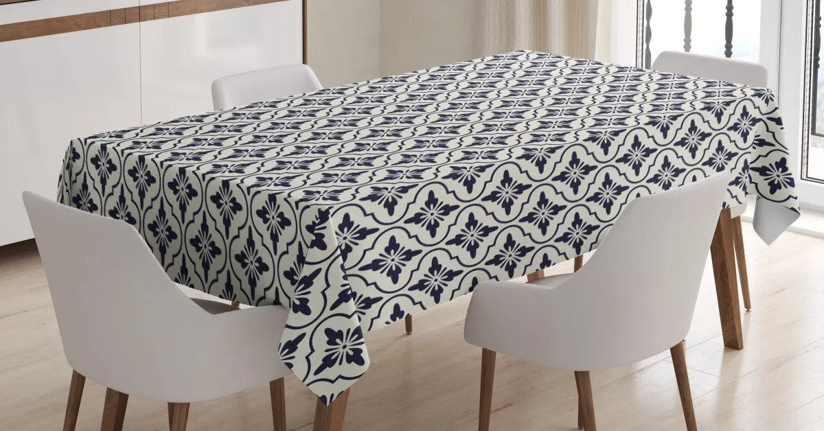 japanese floral style 3d printed tablecloth table decor 8900