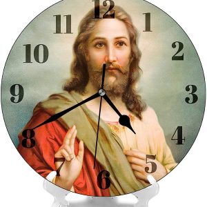 jesus christ art printed wall clock 7320