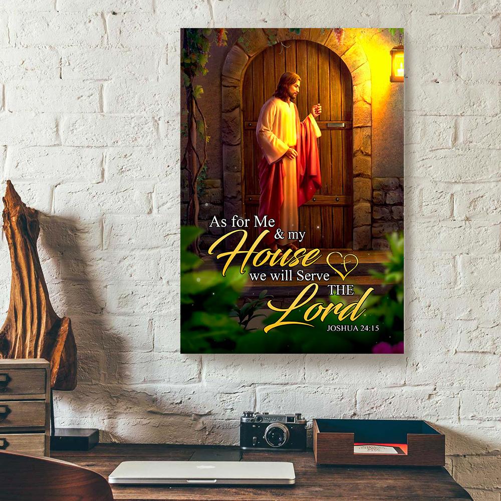 jesus knocking on the door canvas prints wall art decor 7555