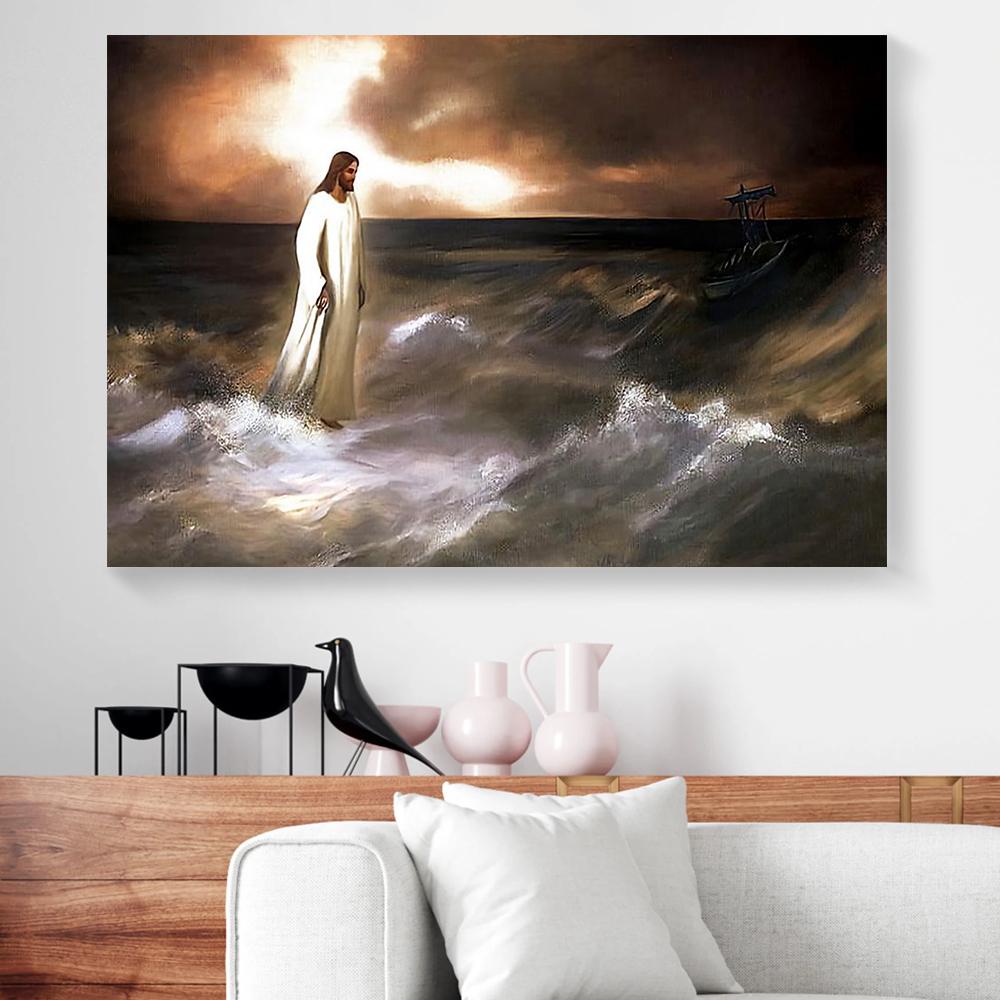 jesus savior and redeemer canvas prints wall art decor 2542