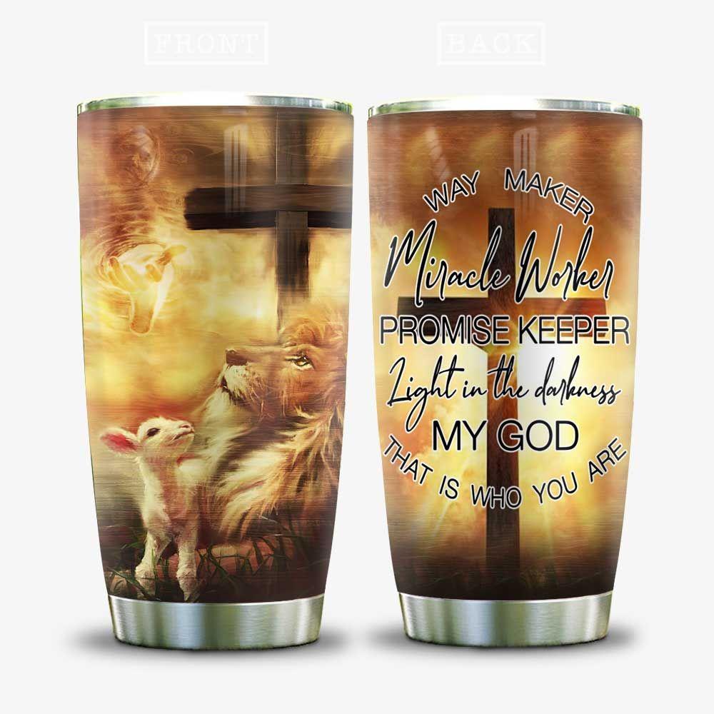 jesus sheep and lion promise keeper stainless steel tumbler 7010