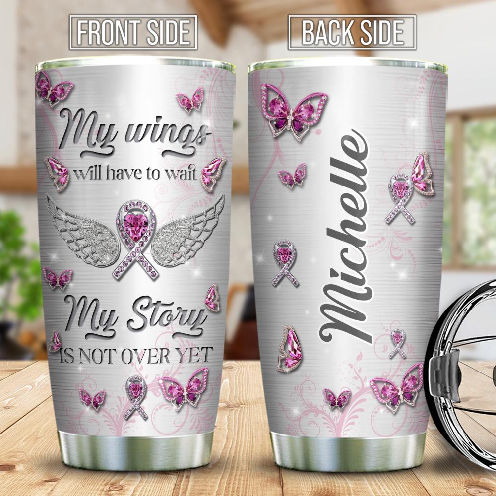jewelry butterfly brc my story is not over personalized stainless steel tumbler 2704