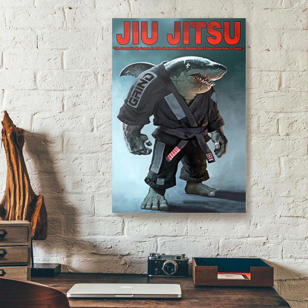 jiu jitsu canvas prints wall art decor 1164