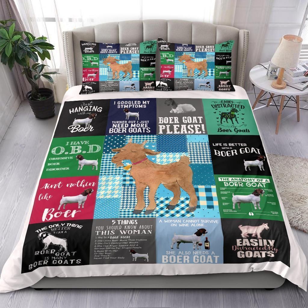 just hanging with my goat bedding set bedroom decor 6810