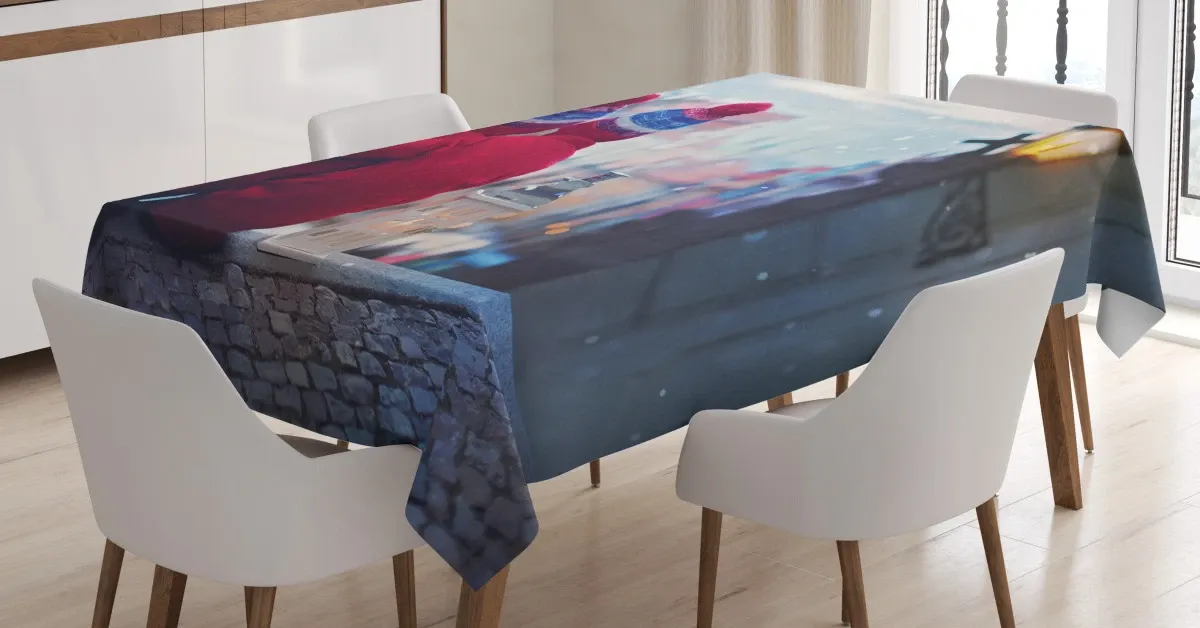 kids with same clothes 3d printed tablecloth table decor 1451
