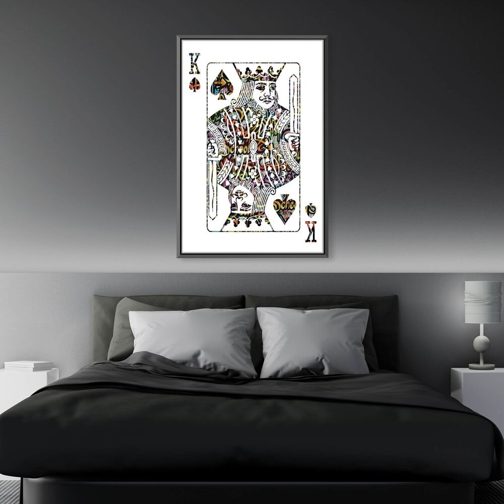 King Of Spades Graffiti Motivational Positive Canvas Print - Wall Art Decor king of spades graffiti motivational positive canvas print wall art decor 5857