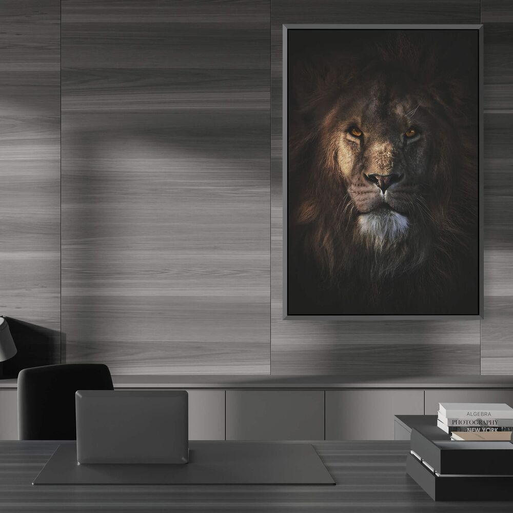 King Of the Jungle Motivational Positive Canvas Print - Wall Art Decor king of the jungle motivational positive canvas print wall art decor 2663