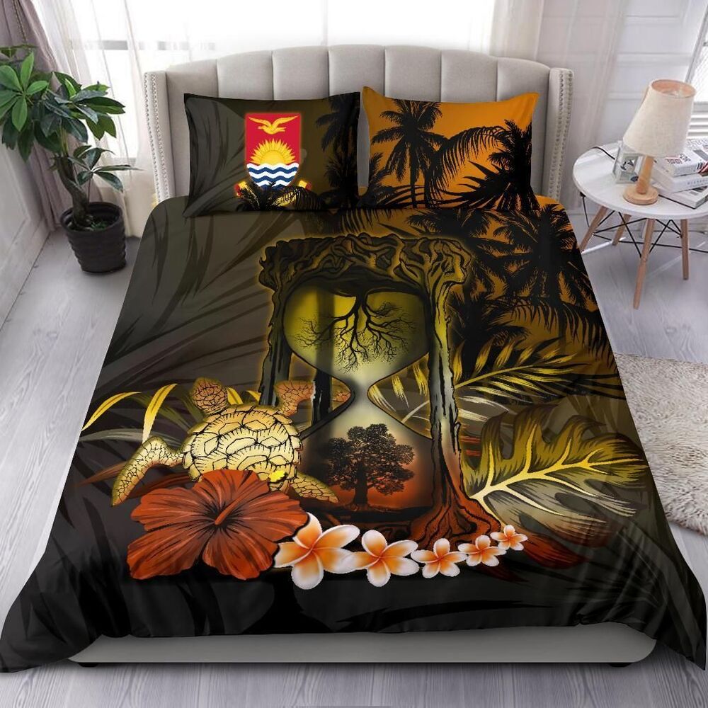 Kiribati Hibiscus Tree Of Life Hourglass Bedding Set Bedroom Decor kiribati hibiscus tree of life hourglass bedding set bedroom decor 8443