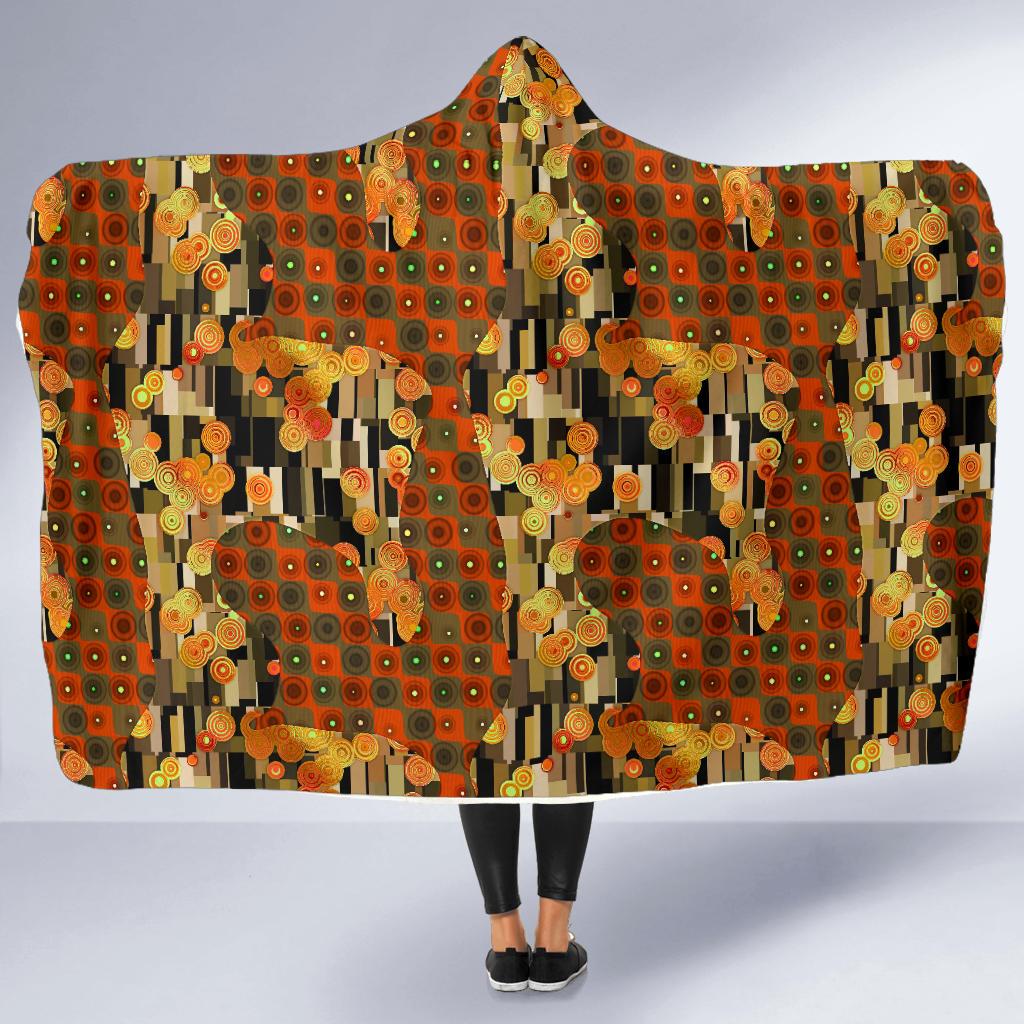 Klimt Print Pattern Hooded Blanket Cloak Blanket klimt print pattern hooded blanket cloak blanket 2829