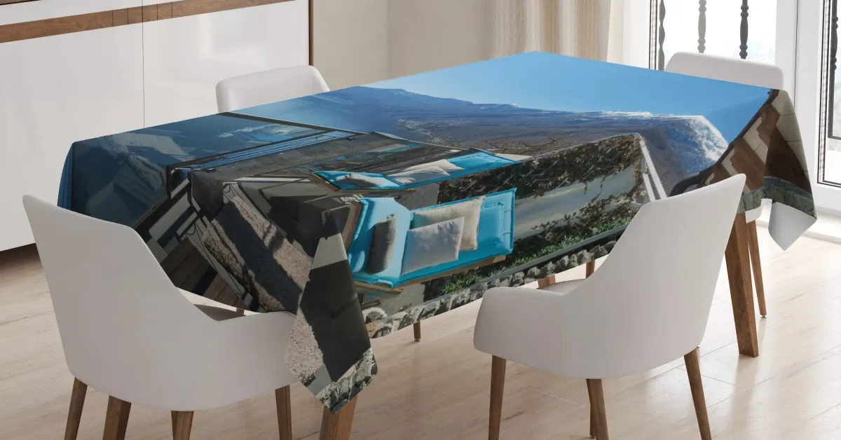 Lake Sea View Holiday 3D Printed Tablecloth Table Decor lake sea view holiday 3d printed tablecloth table decor 6531